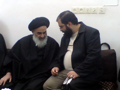 دیدار روحانی معترض محمد صادق (آرش) هنرور شجاعی با مراجع عظام تقلید درقم